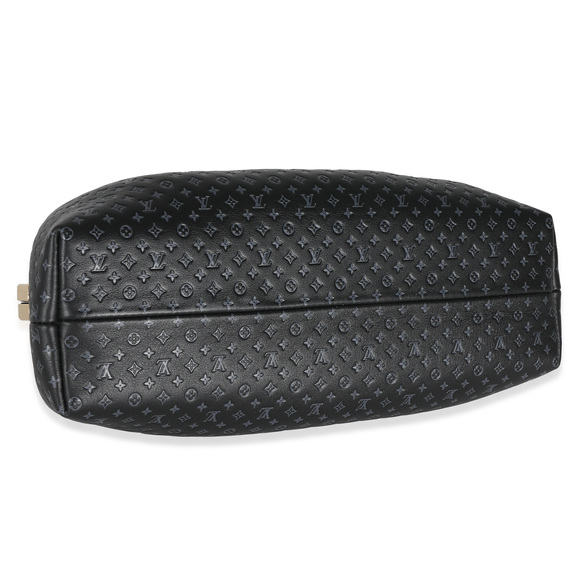 Louis Vuitton Black Embossed Calfskin Nanogram Clutch - Picture 7 of 8
